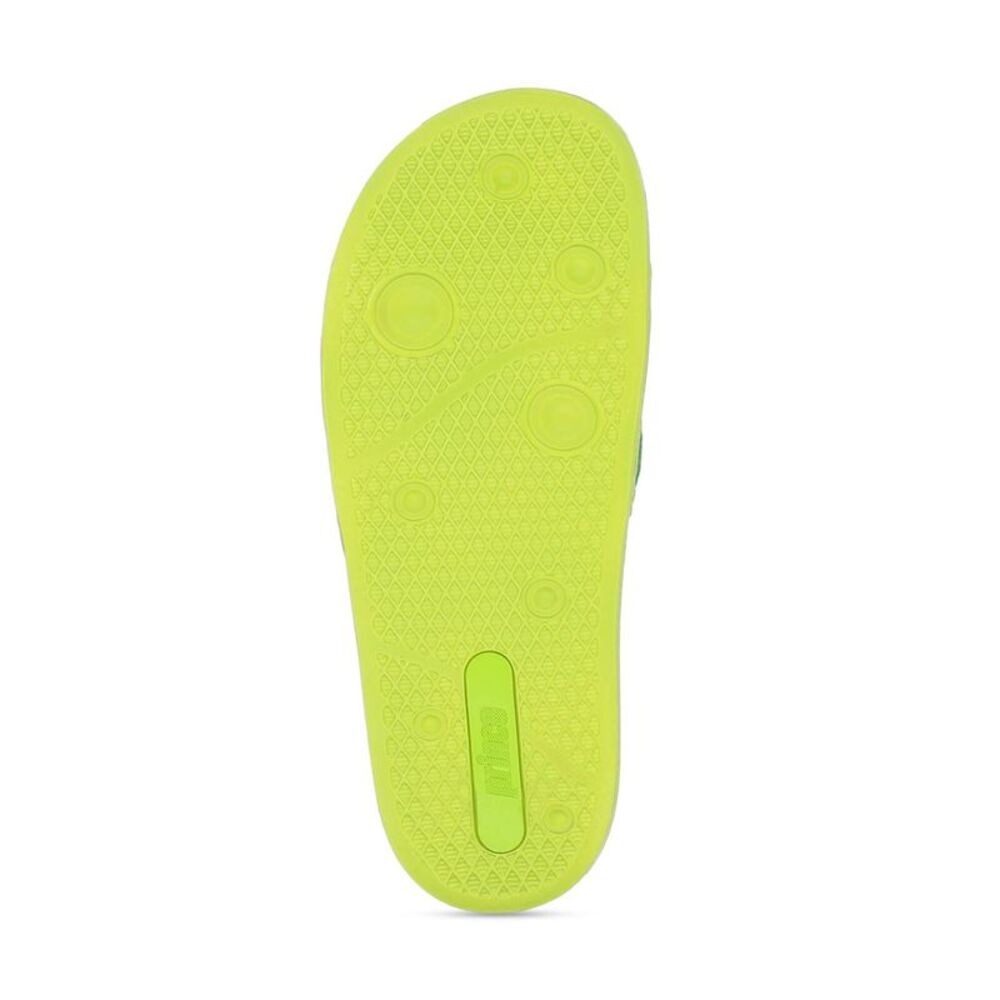 PRINCE Womens Green Logo Prism Round Toe Platform Slip On Slide Sandals 37 - Picture 4 of 4